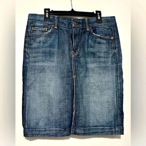 Citizens of Humanity denim knee length skirt  Sophia #300 stretch size 27
